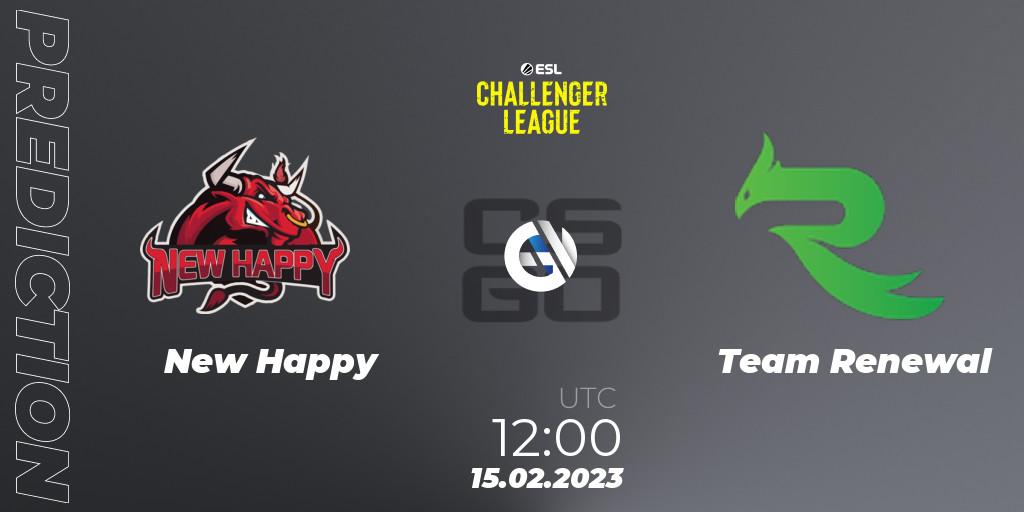 NewHappy - Team Renewal: ennuste. 25.02.23, CS2 (CS:GO), ESL Challenger League Season 44: Asia-Pacific