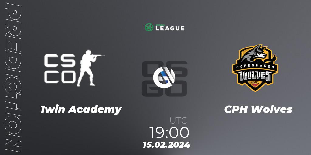 1win Academy - CPH Wolves: ennuste. 15.02.2024 at 19:00, Counter-Strike (CS2), ESEA Season 48: Advanced Division - Europe