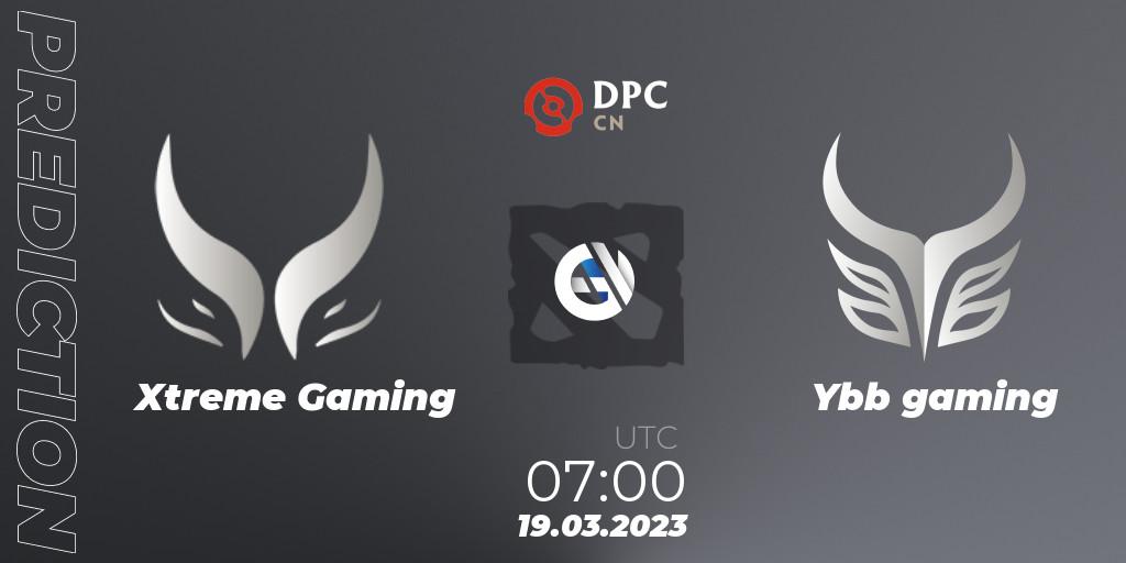 Xtreme Gaming - Ybb gaming: ennuste. 19.03.2023 at 06:59, Dota 2, DPC 2023 Tour 2: China Division I (Upper)