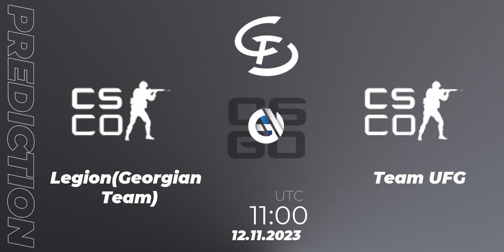 Legion(Georgian Team) - Team UFG: ennuste. 12.11.2023 at 11:00, Counter-Strike (CS2), Europebet Cup 2023