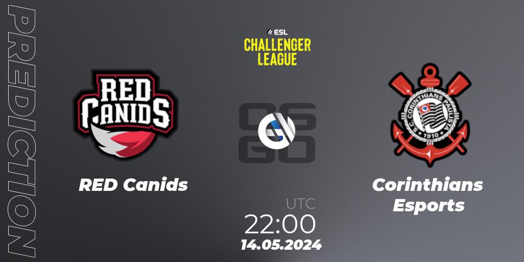 RED Canids - Corinthians Esports: ennuste. 14.05.2024 at 22:00, Counter-Strike (CS2), ESL Challenger League Season 47: South America