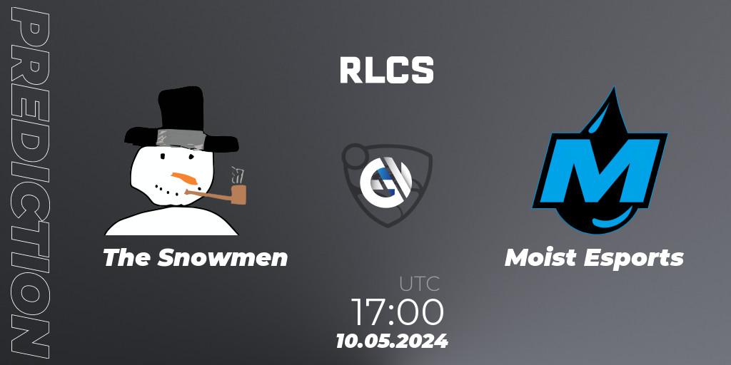 The Snowmen - Moist Esports: ennuste. 10.05.2024 at 17:00, Rocket League, RLCS 2024 - Major 2: NA Open Qualifier 5