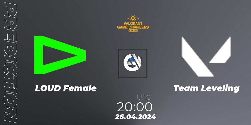 LOUD Female - Team Leveling: ennuste. 26.04.24, VALORANT, VCT 2024: Game Changers Brazil Series 1