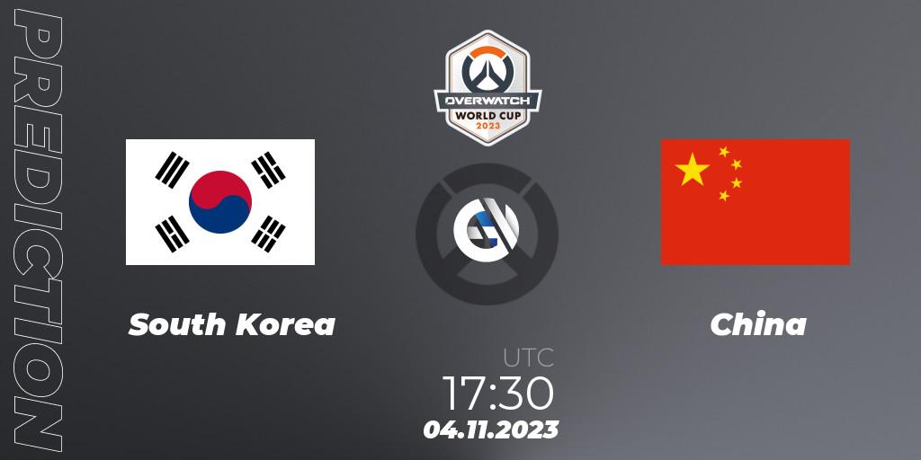 South Korea - China: ennuste. 04.11.23, Overwatch, Overwatch World Cup 2023