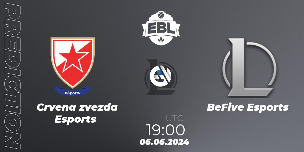 Crvena zvezda Esports - BeFive Esports: ennuste. 06.06.2024 at 19:00, LoL, Esports Balkan League Season 15