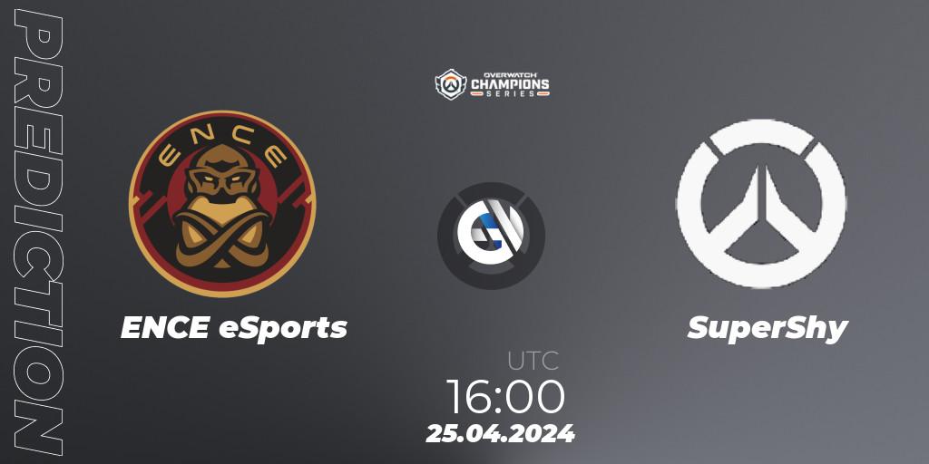 ENCE eSports - SuperShy: ennuste. 25.04.2024 at 16:00, Overwatch, Overwatch Champions Series 2024 - EMEA Stage 2 Main Event