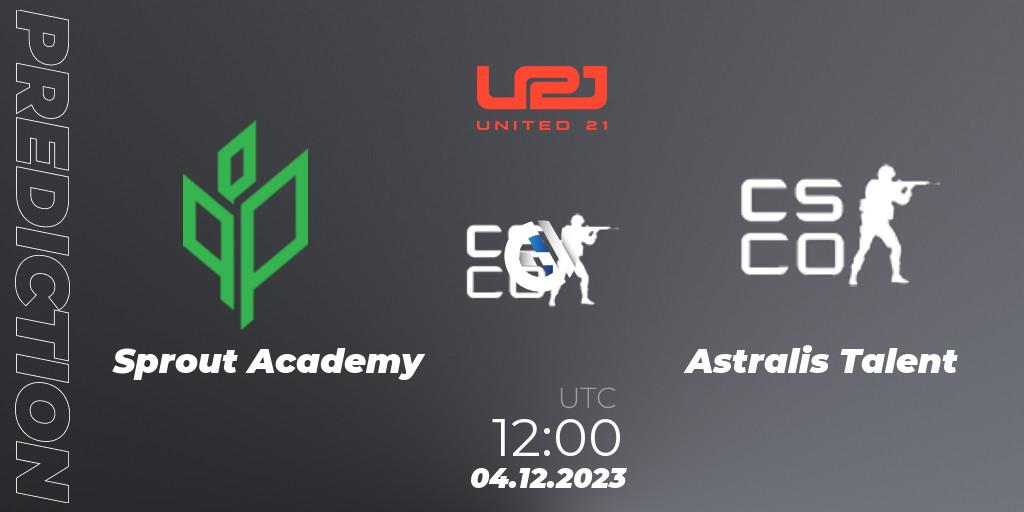 Sprout Academy - Astralis Talent: ennuste. 04.12.2023 at 12:00, Counter-Strike (CS2), United21 Season 9