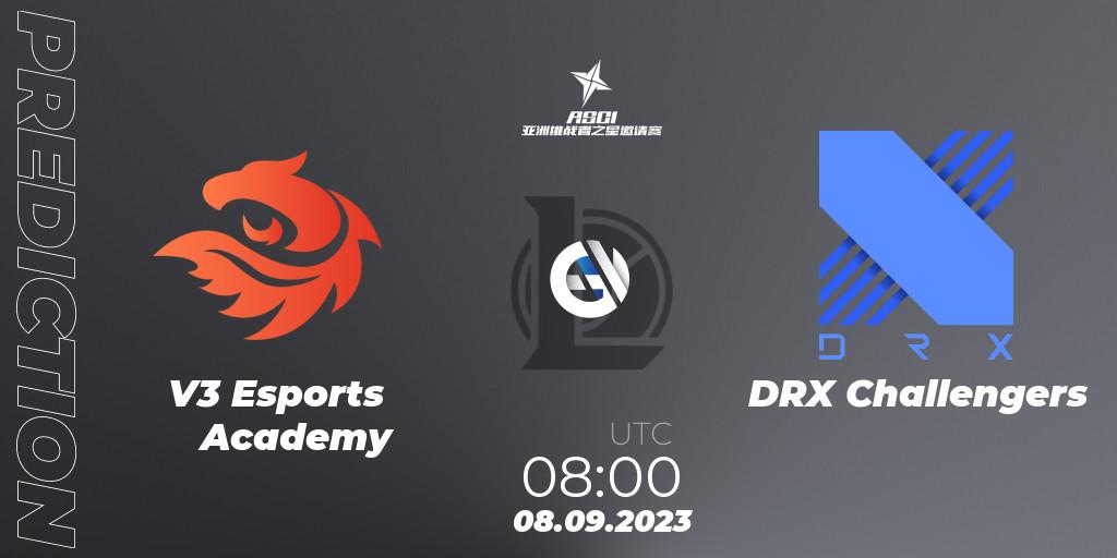 V3 Esports Academy - DRX Challengers: ennuste. 08.09.2023 at 08:00, LoL, Asia Star Challengers Invitational 2023
