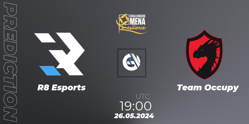R8 Esports - Team Occupy: ennuste. 26.05.2024 at 19:00, VALORANT, VALORANT Challengers 2024 MENA: Resilience Split 2 - Levant and North Africa