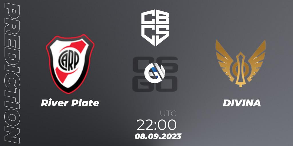River Plate - DIVINA: ennuste. 08.09.2023 at 22:00, Counter-Strike (CS2), CBCS 2023 Season 2: Open Qualifier #1