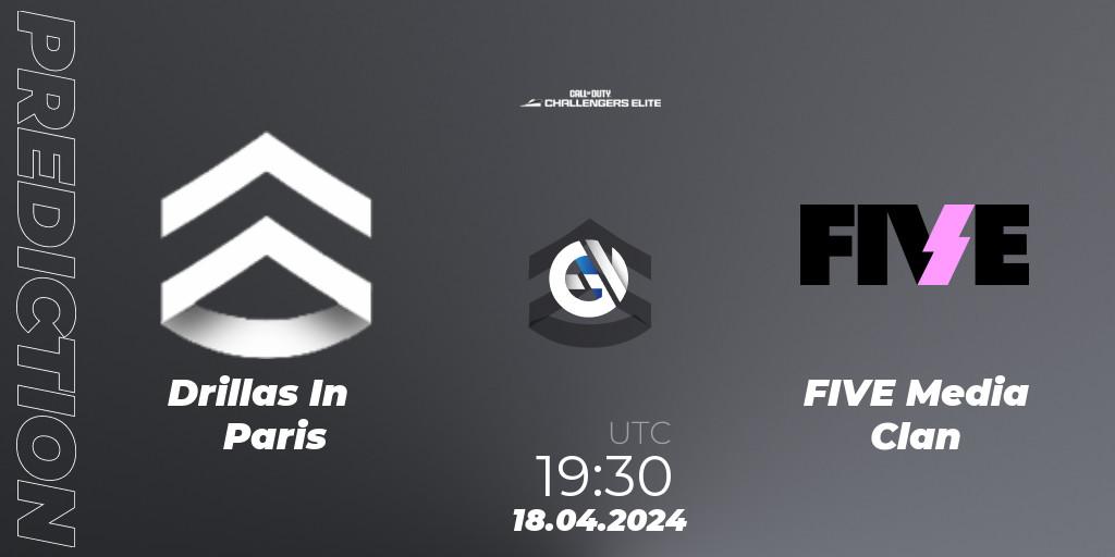 Drillas In Paris - FIVE Media Clan: ennuste. 18.04.2024 at 19:30, Call of Duty, Call of Duty Challengers 2024 - Elite 2: EU