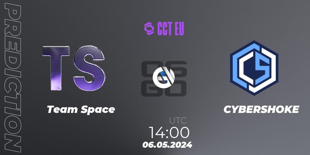 Team Space - CYBERSHOKE: ennuste. 06.05.2024 at 14:00, Counter-Strike (CS2), CCT Season 2 European Series #3 Play-In