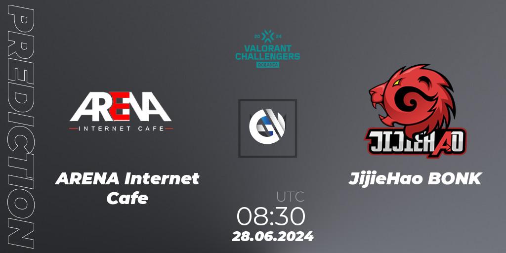 ARENA Internet Cafe - JijieHao BONK: ennuste. 02.07.2024 at 08:30, VALORANT, VALORANT Challengers 2024 Oceania: Split 2