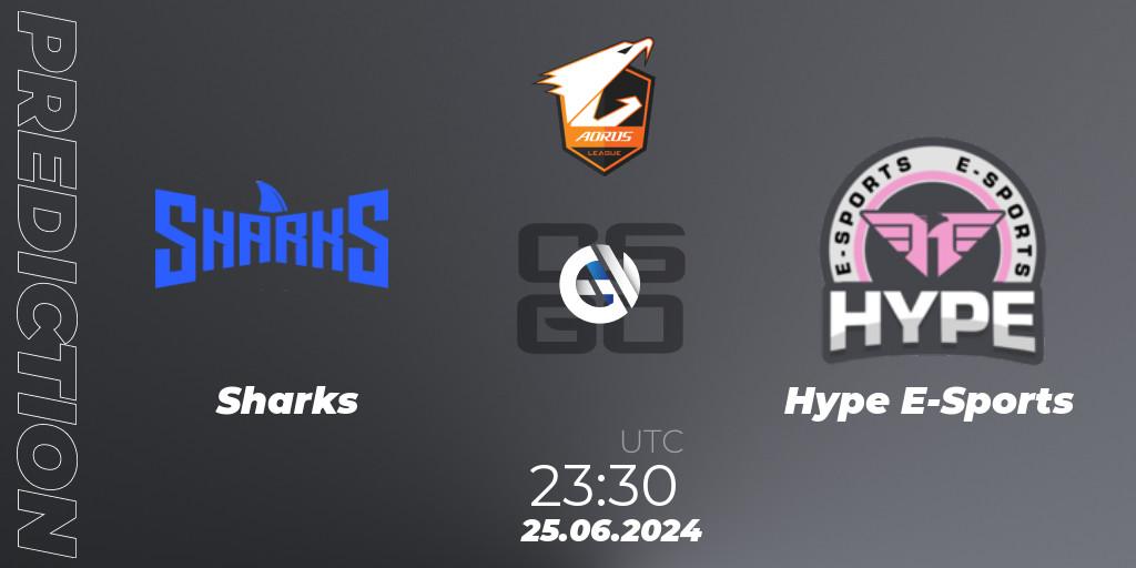 Sharks - Hype E-Sports: ennuste. 25.06.2024 at 23:30, Counter-Strike (CS2), Aorus League 2024 Season 1: Brazil