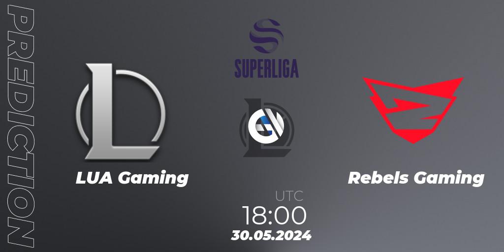 LUA Gaming - Rebels Gaming: ennuste. 30.05.2024 at 18:00, LoL, LVP Superliga Summer 2024