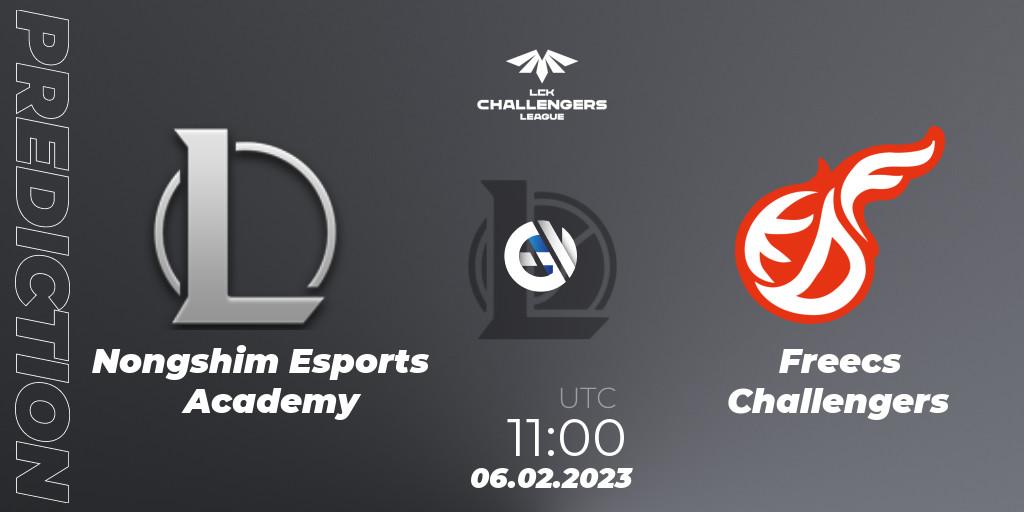 Nongshim Esports Academy - Freecs Challengers: ennuste. 06.02.23, LoL, LCK Challengers League 2023 Spring