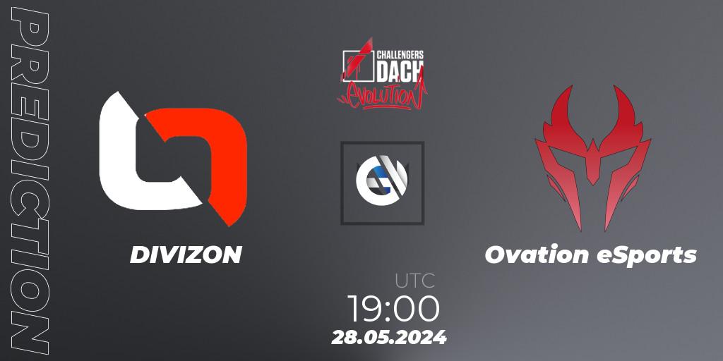 DIVIZON - Ovation eSports: ennuste. 28.05.2024 at 18:00, VALORANT, VALORANT Challengers 2024 DACH: Evolution Split 2