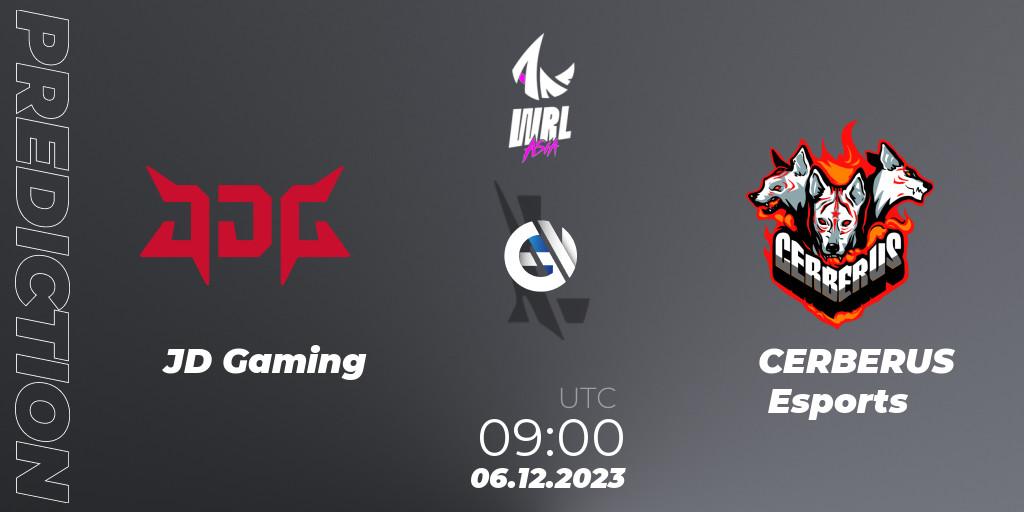 JD Gaming - CERBERUS Esports: ennuste. 06.12.2023 at 09:00, Wild Rift, WRL Asia 2023 - Season 2 - Regular Season