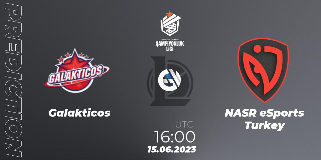 Galakticos - NASR eSports Turkey: ennuste. 15.06.2023 at 16:00, LoL, TCL Summer 2023 - Group Stage