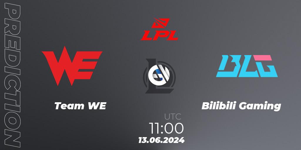 Team WE - Bilibili Gaming: ennuste. 13.06.2024 at 11:00, LoL, LPL 2024 Summer - Group Stage