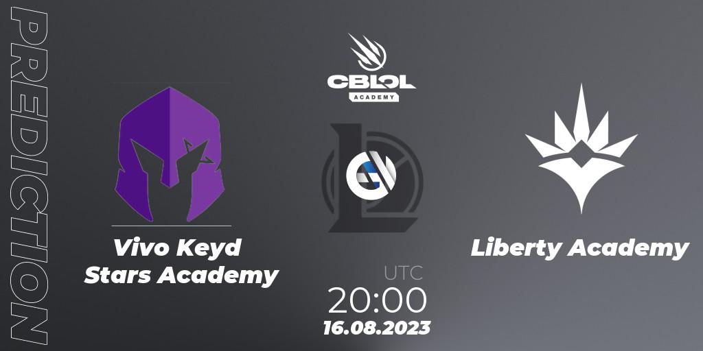 Vivo Keyd Stars Academy - Liberty Academy: ennuste. 16.08.2023 at 20:00, LoL, CBLOL Academy Split 2 2023 - Playoffs