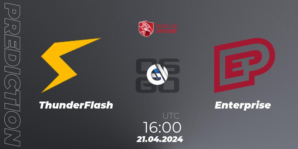 ThunderFlash - Enterprise: ennuste. 21.04.24, CS2 (CS:GO), Polska Liga Esportowa 2024: Split #1