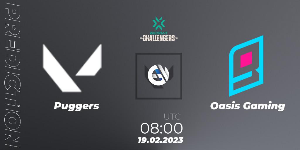 Puggers - Oasis Gaming: ennuste. 19.02.2023 at 08:00, VALORANT, VALORANT Challengers 2023: Philippines Split 1
