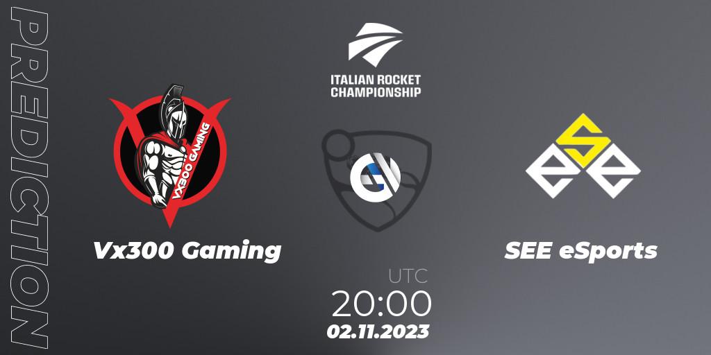 Vx300 Gaming - SEE eSports: ennuste. 02.11.2023 at 20:00, Rocket League, Italian Rocket Championship Season 11Serie A Relegation