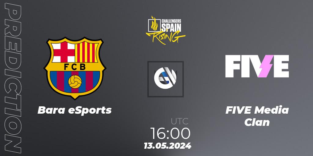 Barça eSports - FIVE Media Clan: ennuste. 13.05.2024 at 16:00, VALORANT, VALORANT Challengers 2024 Spain: Rising Split 2