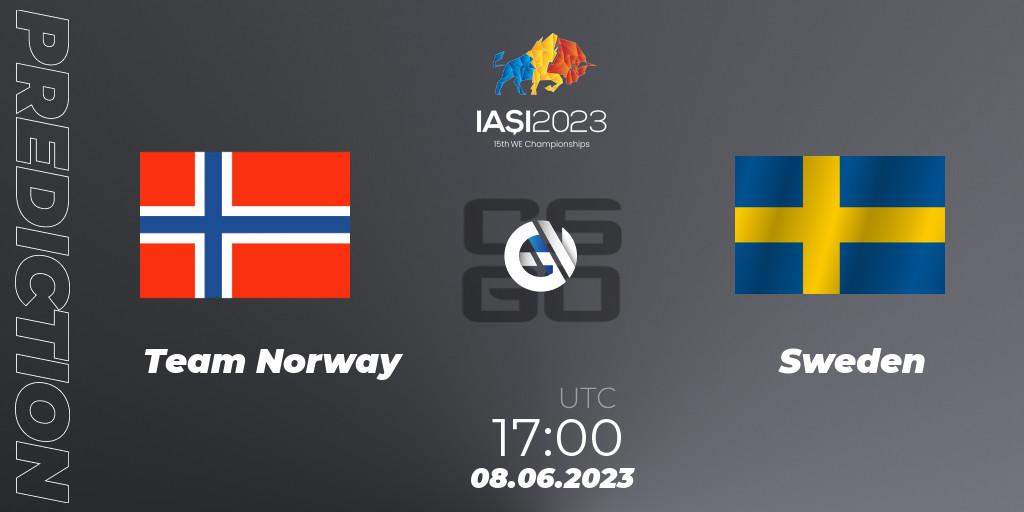 Team Norway - Sweden: ennuste. 08.06.2023 at 17:00, Counter-Strike (CS2), IESF World Esports Championship 2023: Northern Europe Qualifier