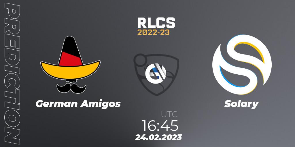 German Amigos - Solary: ennuste. 24.02.23, Rocket League, RLCS 2022-23 - Winter: Europe Regional 3 - Winter Invitational
