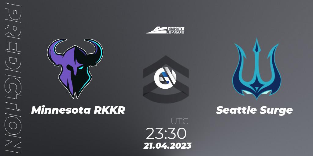 Minnesota RØKKR - Seattle Surge: ennuste. 21.04.2023 at 23:30, Call of Duty, Call of Duty League 2023: Stage 4 Major