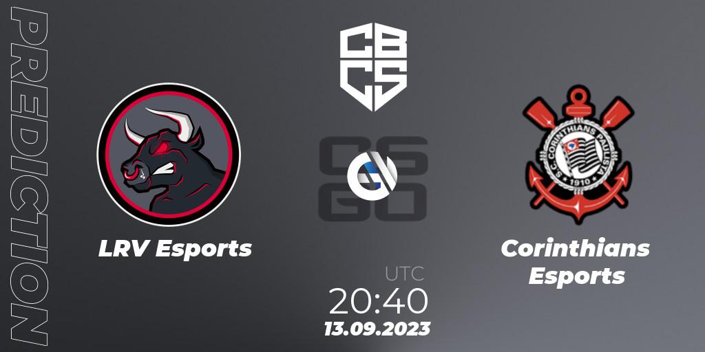 LRV Esports - Corinthians Esports: ennuste. 13.09.23, CS2 (CS:GO), CBCS 2023 Season 2
