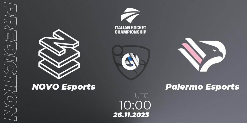 NOVO Esports - Palermo Esports: ennuste. 26.11.2023 at 10:00, Rocket League, Italian Rocket Championship Season 11 Serie A Finals