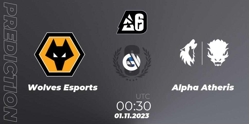 Wolves Esports - Alpha Atheris: ennuste. 01.11.2023 at 00:30, Rainbow Six, BLAST Major USA 2023