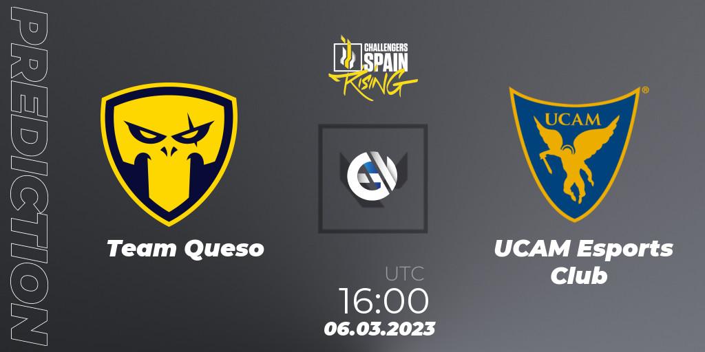 Team Queso - UCAM Esports Club: ennuste. 05.03.2023 at 16:00, VALORANT, VALORANT Challengers 2023 Spain: Rising Split 1