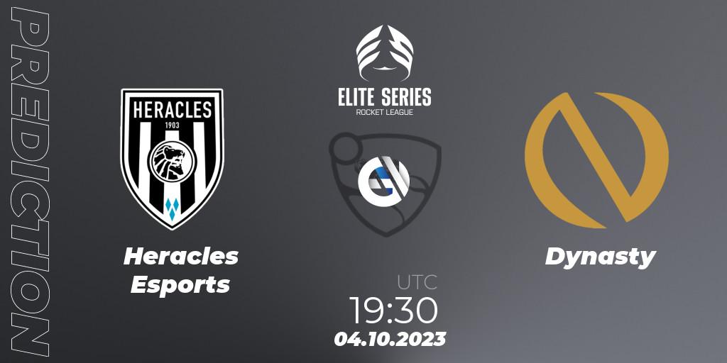 Heracles Esports - Dynasty: ennuste. 04.10.2023 at 19:40, Rocket League, Elite Series Fall 2023