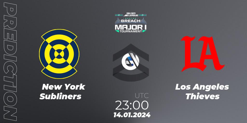 New York Subliners - Los Angeles Thieves: ennuste. 14.01.2024 at 23:00, Call of Duty, Call of Duty League 2024: Stage 1 Major Qualifiers
