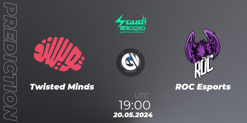 Twisted Minds - ROC Esports: ennuste. 20.05.2024 at 19:00, Overwatch, Saudi eLeague 2024 - Major 2 Phase 1