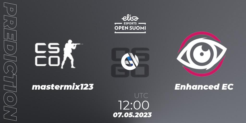 mastermix123 - Enhanced EC: ennuste. 07.05.2023 at 12:00, Counter-Strike (CS2), Elisa Open Suomi Season 5