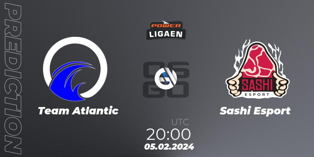 Team Atlantic - Sashi Esport: ennuste. 05.02.2024 at 20:00, Counter-Strike (CS2), Dust2.dk Ligaen Season 25
