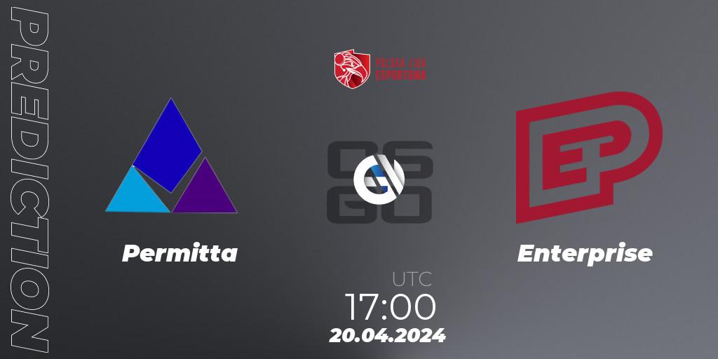 Permitta - Enterprise: ennuste. 20.04.24, CS2 (CS:GO), Polska Liga Esportowa 2024: Split #1