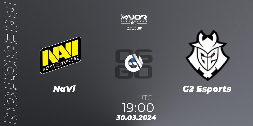 NaVi - G2 Esports: ennuste. 30.03.24, CS2 (CS:GO), PGL CS2 Major Copenhagen 2024