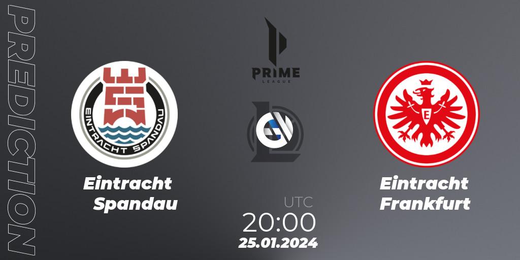 Eintracht Spandau - Eintracht Frankfurt: ennuste. 25.01.2024 at 20:00, LoL, Prime League Spring 2024 - Group Stage