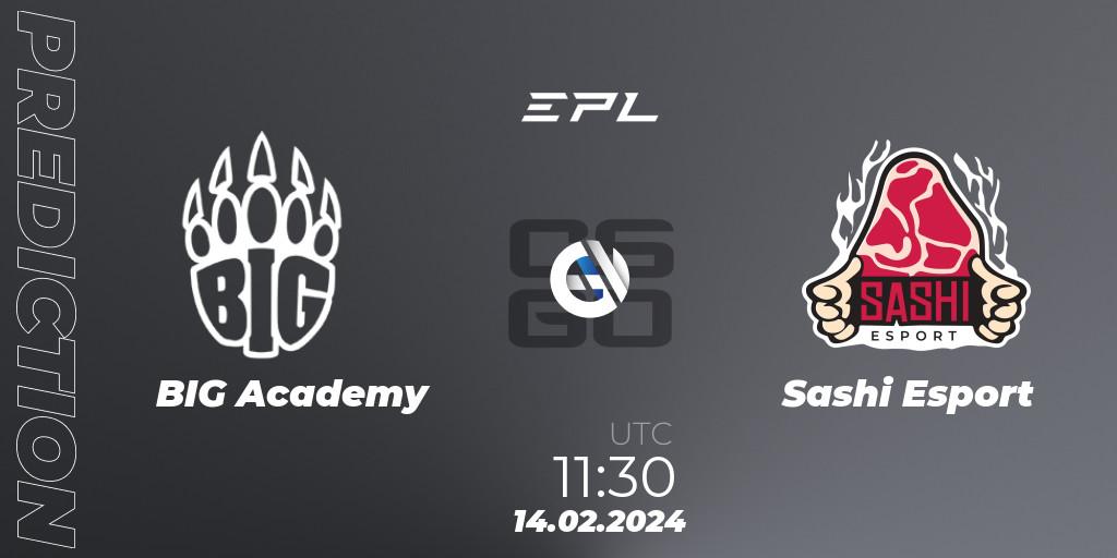 BIG Academy - Sashi Esport: ennuste. 14.02.24, CS2 (CS:GO), European Pro League Season 15: Division 2