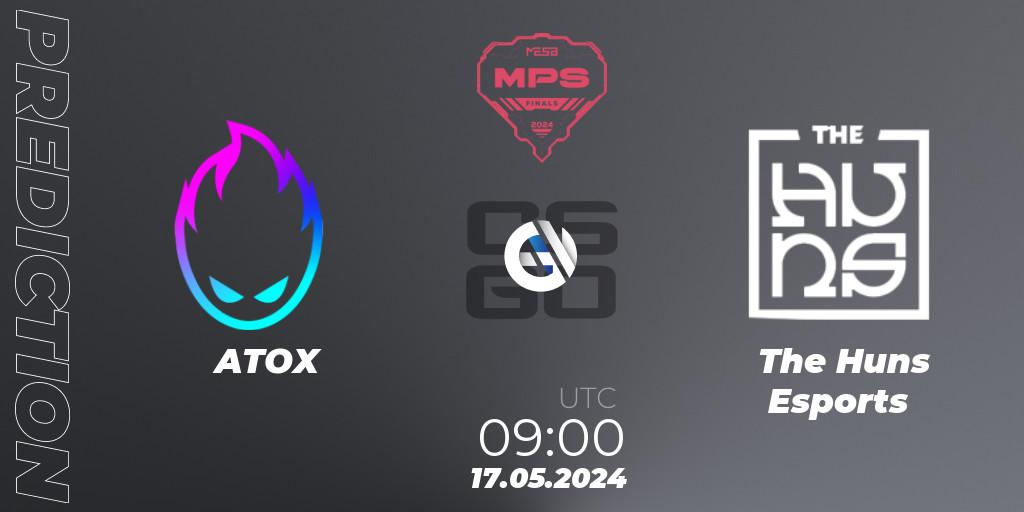 ATOX - The Huns Esports: ennuste. 17.05.2024 at 09:00, Counter-Strike (CS2), MESA Pro Series: Finals 2024