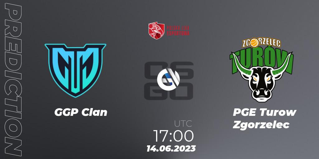 GGP Clan - PGE Turow Zgorzelec: ennuste. 14.06.2023 at 17:15, Counter-Strike (CS2), Polish Esports League 2023 Split 2