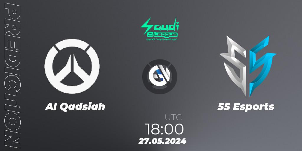Al Qadsiah - 55 Esports: ennuste. 27.05.2024 at 18:00, Overwatch, Saudi eLeague 2024 - Major 2 Phase 2