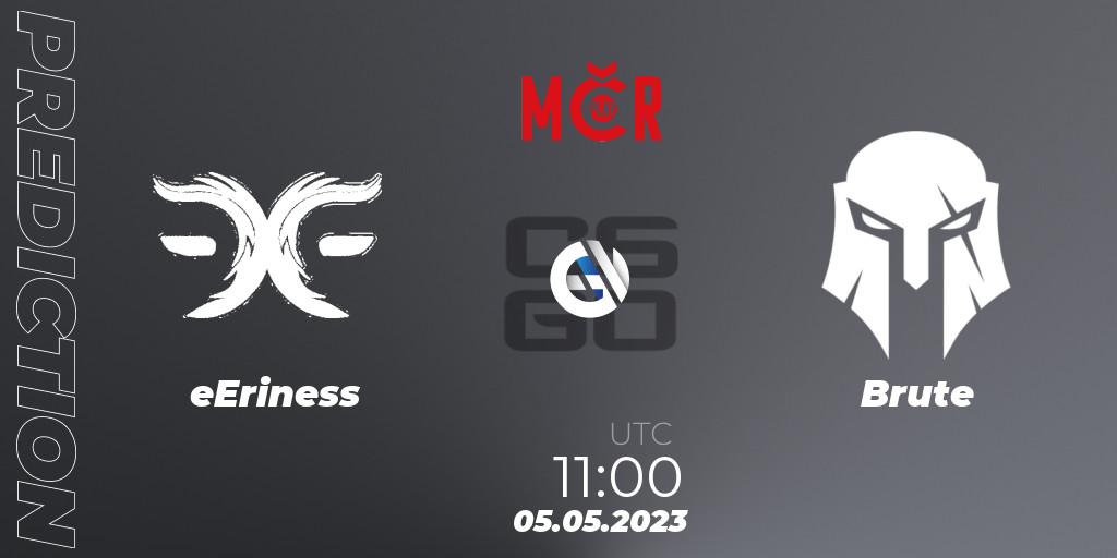 eEriness - Brute: ennuste. 05.05.2023 at 11:00, Counter-Strike (CS2), Tipsport Cup Bratislava 2023: Closed Qualifier