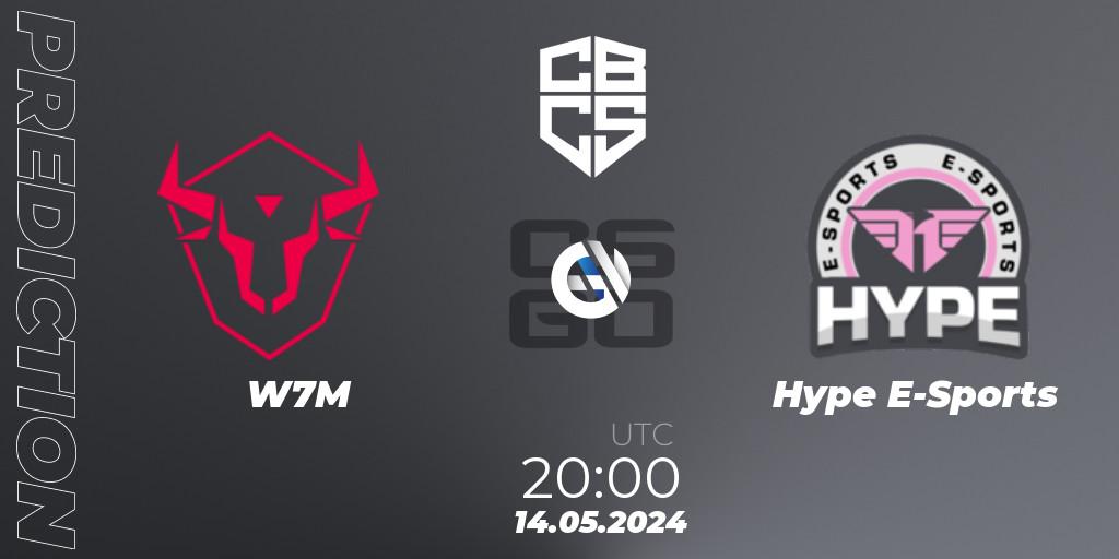 W7M - Hype E-Sports: ennuste. 14.05.2024 at 19:15, Counter-Strike (CS2), CBCS Season 4